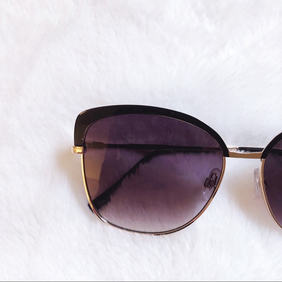 [SB] Robbie Black Full Rim Cat Eye Sunglasses - Picture 3 of 12